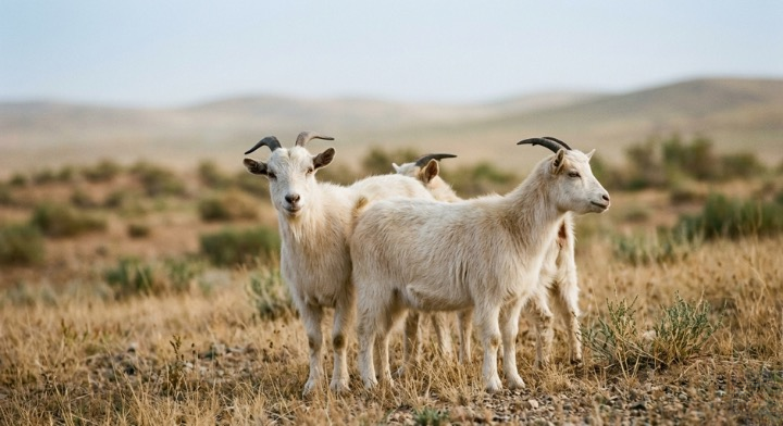Chèvres cachemire en Mongolie-Intérieure