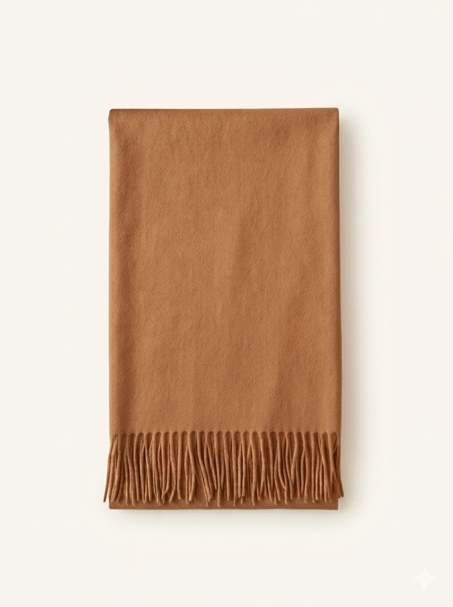 &Eacute;charpe Wēn — 100% cachemire camel
